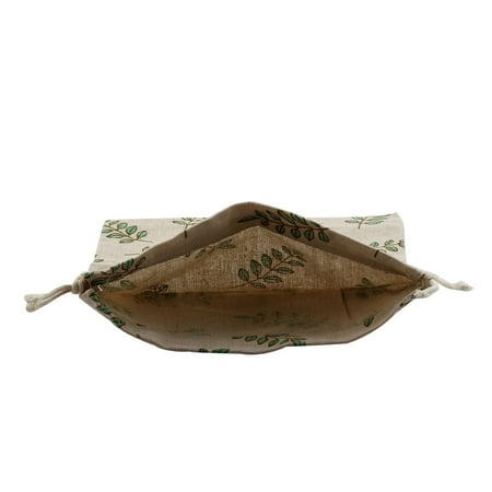 Home Travel Protable Sundries Storage Candies Gift Pouch Drawstring Bag Beige
